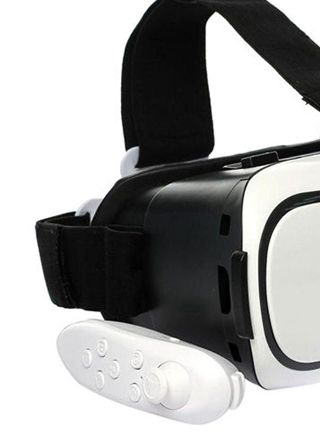 3640.0 mAh Virtual Reality 3D Glasses With Bluetooth Gamepad Remote Controller Black/White - Image 3